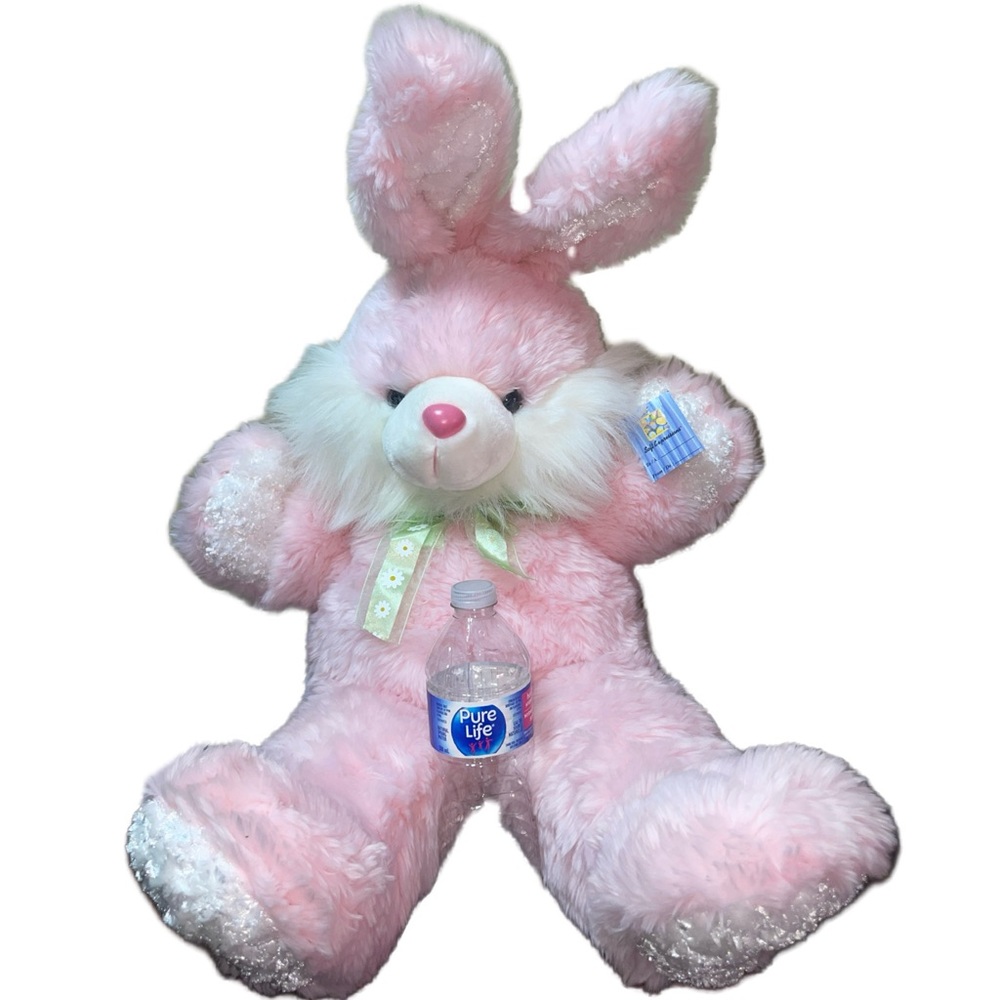 NEW EASTER BUNNY PLUSH PINK - Picture 4 of 6